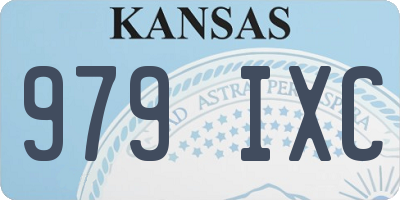 KS license plate 979IXC