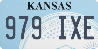 KS license plate 979IXE