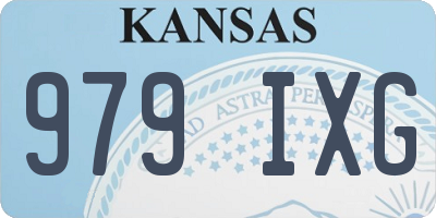 KS license plate 979IXG