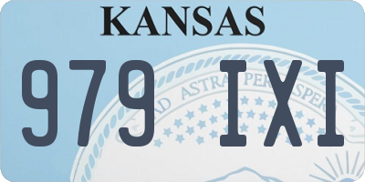 KS license plate 979IXI