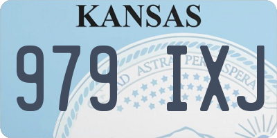 KS license plate 979IXJ