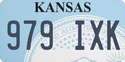 KS license plate 979IXK