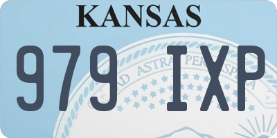 KS license plate 979IXP