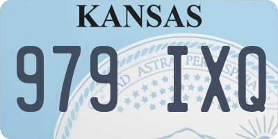 KS license plate 979IXQ