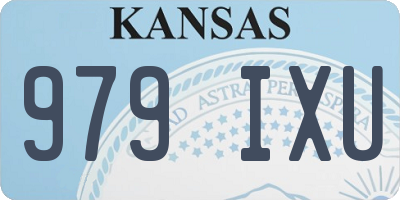 KS license plate 979IXU