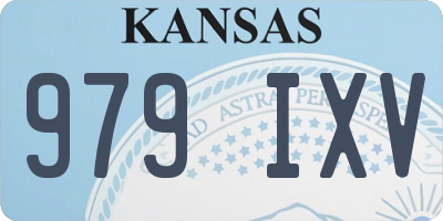 KS license plate 979IXV