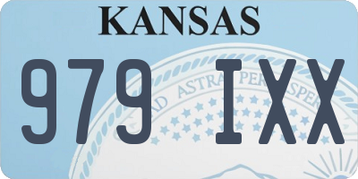 KS license plate 979IXX