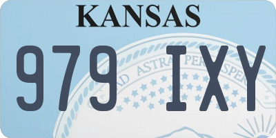 KS license plate 979IXY
