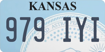 KS license plate 979IYI
