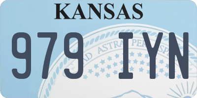 KS license plate 979IYN