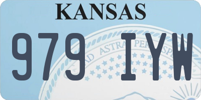 KS license plate 979IYW
