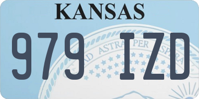 KS license plate 979IZD