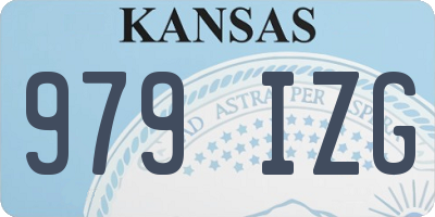 KS license plate 979IZG