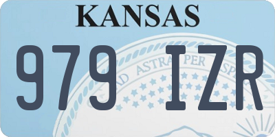 KS license plate 979IZR
