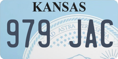 KS license plate 979JAC