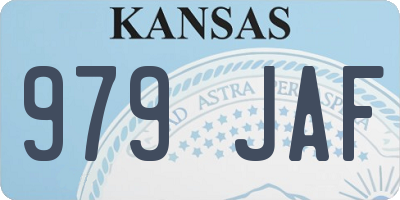 KS license plate 979JAF