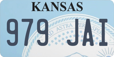 KS license plate 979JAI