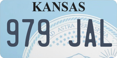 KS license plate 979JAL