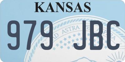 KS license plate 979JBC