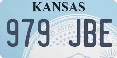KS license plate 979JBE