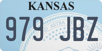 KS license plate 979JBZ