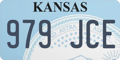 KS license plate 979JCE