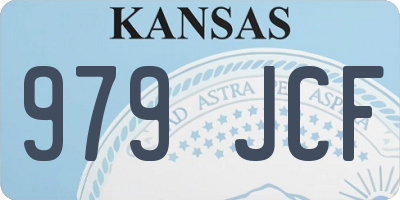 KS license plate 979JCF