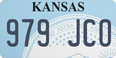 KS license plate 979JCO