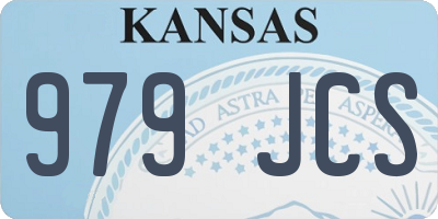 KS license plate 979JCS