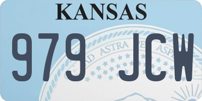 KS license plate 979JCW