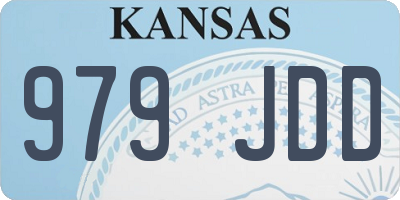 KS license plate 979JDD