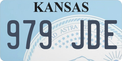 KS license plate 979JDE