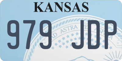 KS license plate 979JDP