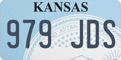KS license plate 979JDS