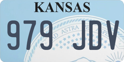 KS license plate 979JDV