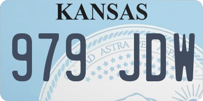 KS license plate 979JDW