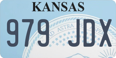 KS license plate 979JDX