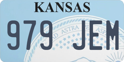 KS license plate 979JEM