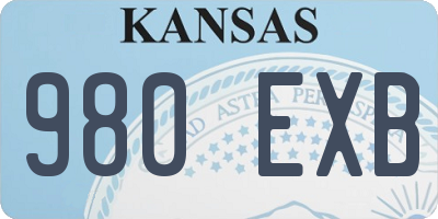 KS license plate 980EXB