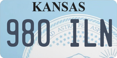 KS license plate 980ILN