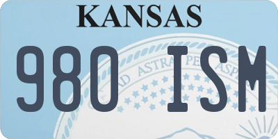 KS license plate 980ISM