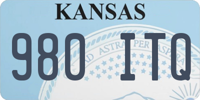 KS license plate 980ITQ