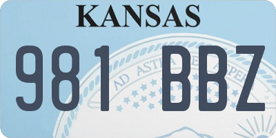 KS license plate 981BBZ