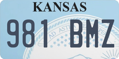 KS license plate 981BMZ