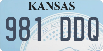 KS license plate 981DDQ