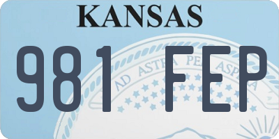 KS license plate 981FEP