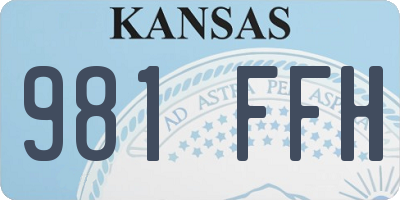 KS license plate 981FFH