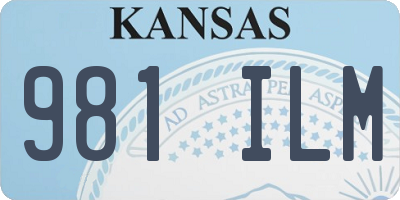 KS license plate 981ILM