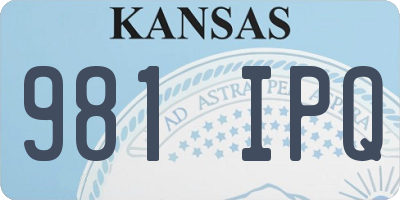 KS license plate 981IPQ