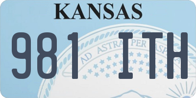KS license plate 981ITH